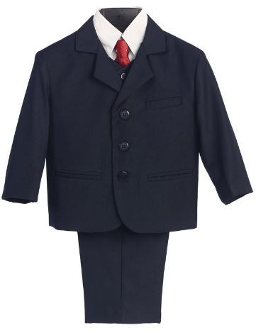 Charlie Boys Husky 5pc Suit - Navy