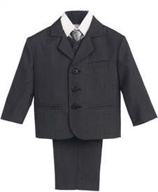Charlie - DK Gray Boys 5pc suit