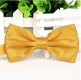 Silky Satin Bowtie - YELLOW GOLD