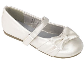 White Flower Girls Dress Shoes