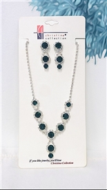 Necklace & Earring Set - Emerald