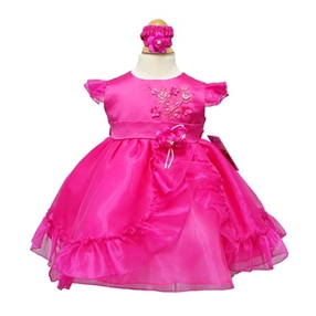 Phoebe Fuchsia Baby Dress