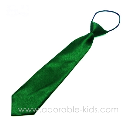 Boys Satin tie - GREEN