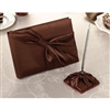 Choco Brown Guestbook & Pen Set