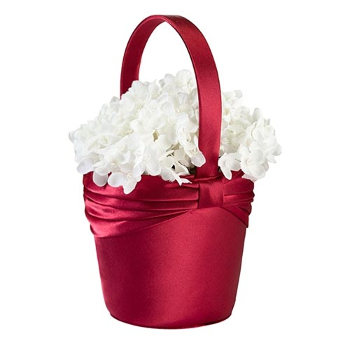 Red Sash Flower Basket