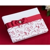 Red & White Wedding Guest Book