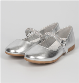 Kelly Girls Flat Shoes - SILVER