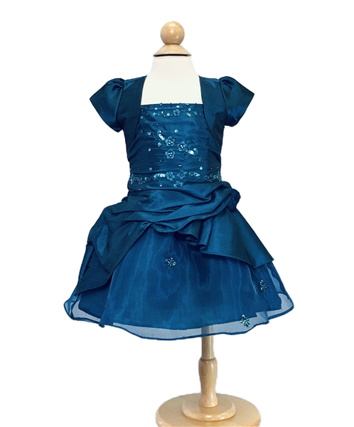 Sally Baby Girls Dress:  MARINE BLUE