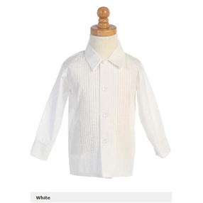 Boys Tuxedo Shirt - White