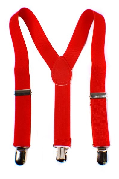 Boys Suspenders - Red