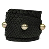 Wendy Mignot Lafayette Tahitian Pearl and Snakeskin Cuff Bracelet