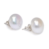 photo of Wendy Mignot Saint Martin Freshwater Pearl Stud 14mm Earrings White