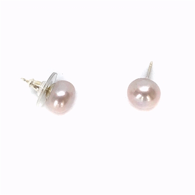 photo of Wendy Mignot Chloe Freshwater Pearl Stud Earrings Lavender