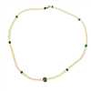 Viola Freshwater Pearl and Turquoise Eternity Necklace