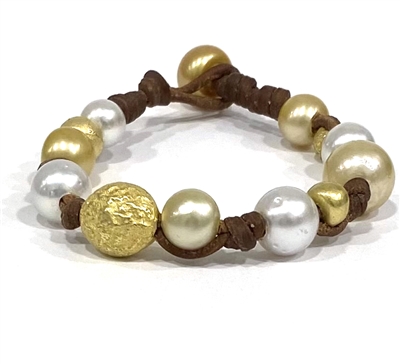 Golden Gypsy South Sea and Tahitian Pearl Bracelet 2