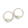 photo of Wendy Mignot Venice Freshwater Pearl Endless Hoop Gold-Filled Earrings, White