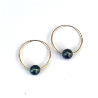 photo of Wendy Mignot Venice Tahitian Pearl Endless Hoop Gold-Filled Earrings
