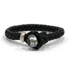 photo of Wendy Mignot Austin Tahitian Pearl and Leather Bracelet with Sterling Silver Accents 2