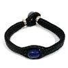 photo of Wendy Mignot Laredo Lapis and Tahitian Pearl and Leather Braided Bracelet with Silver Accents 2