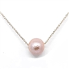 photo of Wendy Mignot Aloha Single Freshwater Floating Pearl 14k Gold Necklace Blush