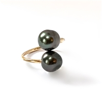 photo of Ohana Tahitian Pearl Single Wrap 14k Gold Filled Ring