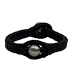 photo of Wendy Mignot Laredo Tahitian Pearl and Leather Braided Bracelet with Silver Accents 4