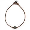 photo of Wendy Mignot Baby Single Tahitian Pearl and Leather Necklace