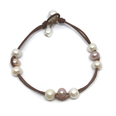 photo of Wendy Mignot Naxos Freshwater Pearl Anklet Multicolor