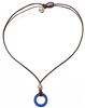 photo of Wendy Mignot "O"cean Coastline Freshwater Pearl and Leather Saba Necklace - Royal