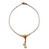 photo of Wendy Mignot Synergy Freshwater Pearl and Leather Necklace