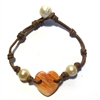 photo of Wendy Mignot Kenya Amour Freshwater Pearl and Leather Bracelet