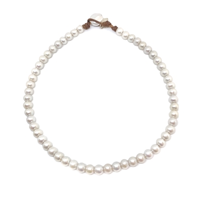 photo of Wendy Mignot Classique Riviere Pearl Choker Necklace