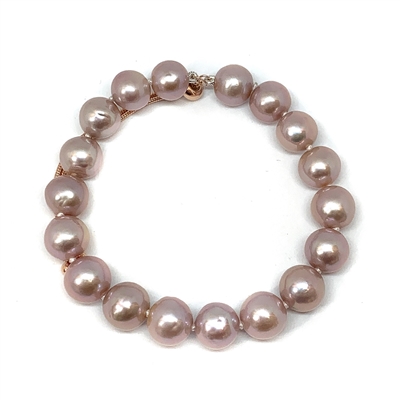 Cosmopolitan Blush Pearl Bolo Bracelet |  Wendy Mignot