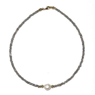 Makai Labradorite Pearl Necklace