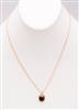 Custom brown diamond in yellow gold necklace by Janesko