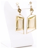 Custom citrine and diamond in yellow gold earrings by Janesko