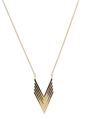 Chevron Necklace by Janesko