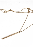 Custom Cylindar Pendant Necklace