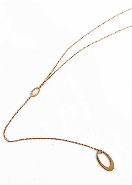 Custom Delicate Oval Necklace