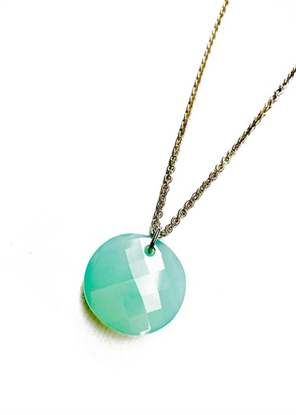 Custom Aquamarine Pendant Necklace by Janesko