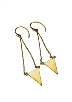 Custom Triangle Drop Earrings