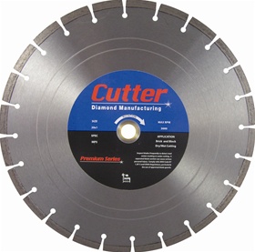 20 x .125 x 1/20mm Premium Masonry Blade