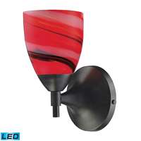 ELK Celina 1 Light LED Sconce In Dark Rust And Candy Glass - 10150/1DR-CY-LED