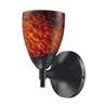 ELK Celina 1 Light Sconce In Dark Rust And Espresso - Polished Chrome - 10150/1DR-ES