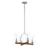 4LT Convertible Chandelier/SemiFlush