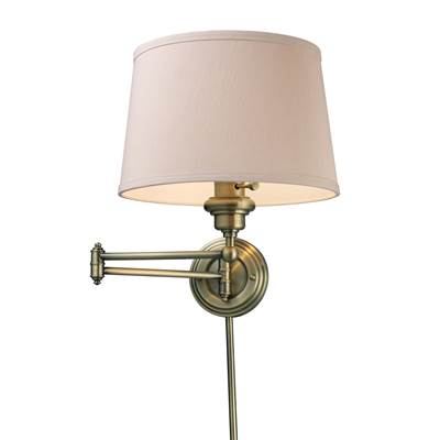 ELK Westbrook 1 Light Swingarm Sconce In Antique Brass - 11220/1