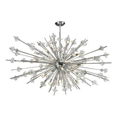 ELK Starburst 31 Light Chandelier In Polished Chrome - 11754/31