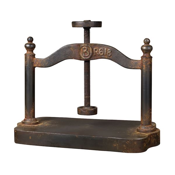 Elk Cast Iron Book Press - Restoration Rusted Black - 129-1009