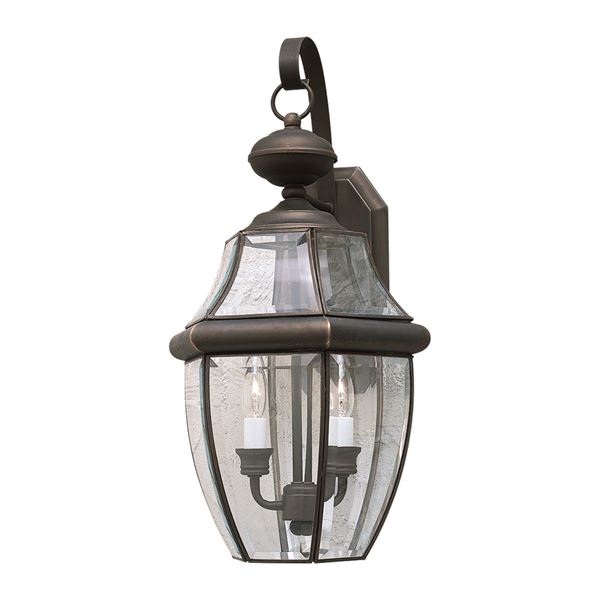 2-LT Brass Outdoor Lantern