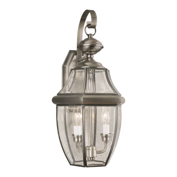 2-LT Brass Outdoor Lantern